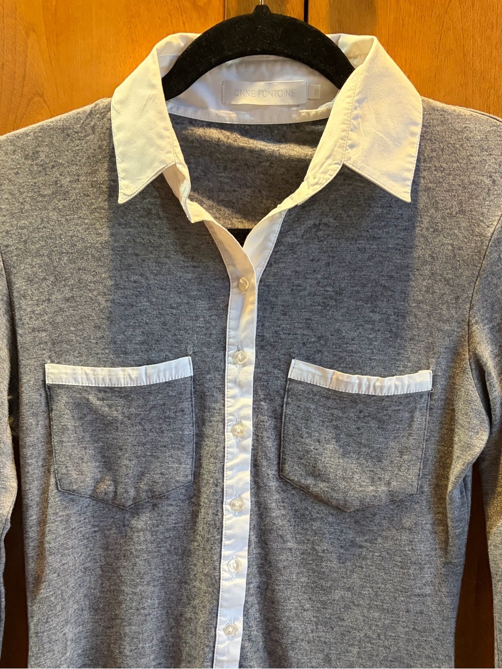 Anne Fontaine Button Down Top Size 36